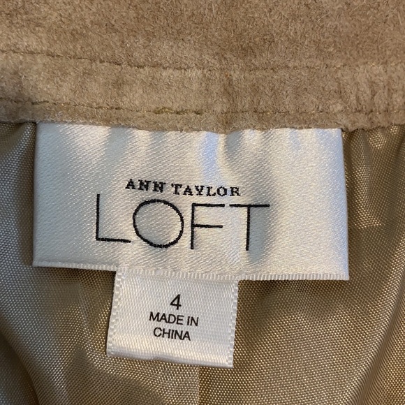 Loft Ann Taylor Soft Tan Leather Pants - Size 4 - Picture 9 of 15